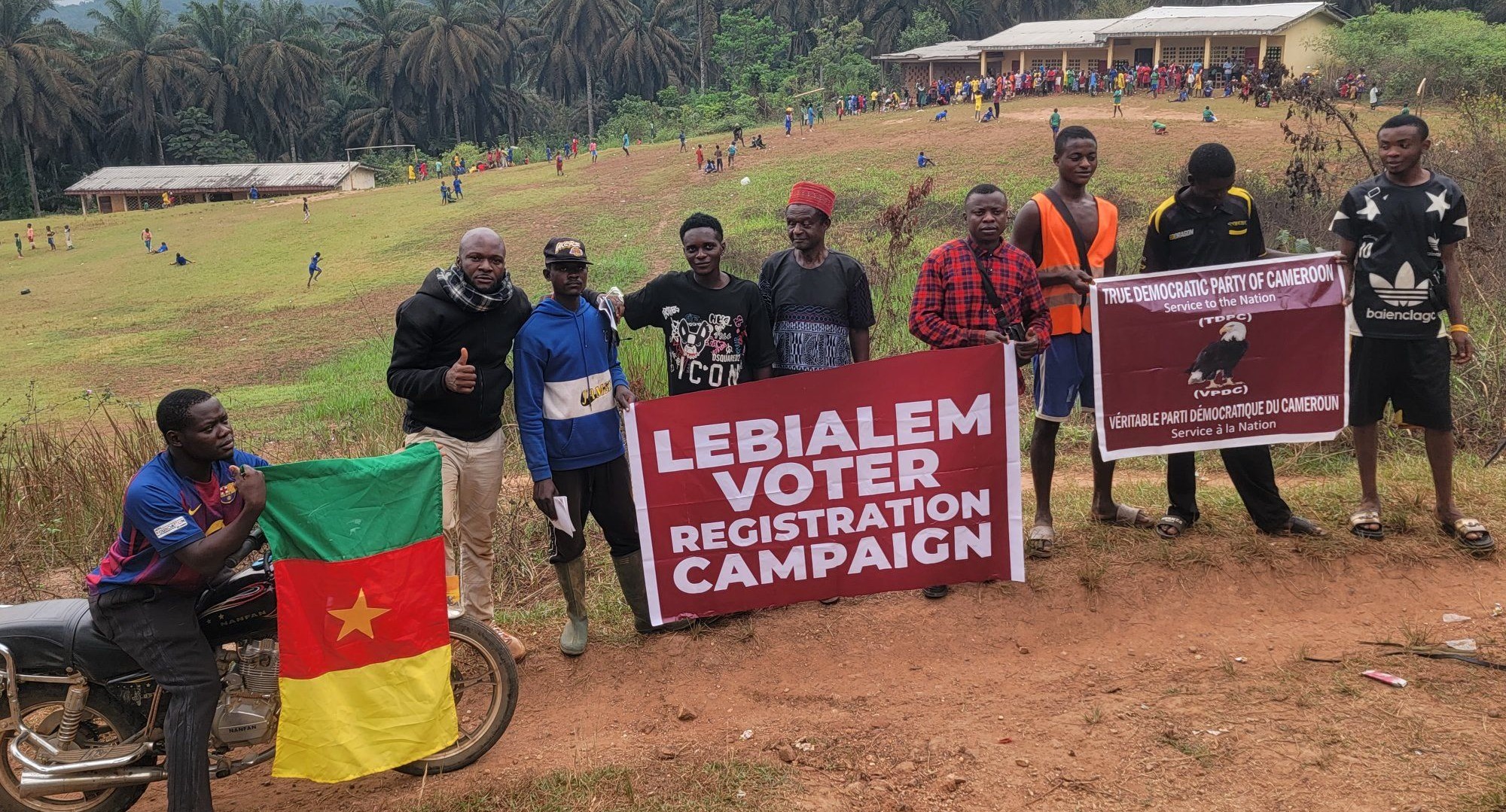 The caravan of the Lebialem Voter Registration Campaign (organized by True Democratic Party of Cameroon  TDPC) was a huge success earlier today in some parts of Wabane Subdivision....we shall continue tomorrow
